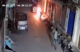 woman burnt alive