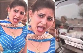 boys stopped Sapna Choudhary, hit the car window of sapna choudhary, sapna choudhary luxury car, sapna choudhary house, sapna choudhary performance, sapna choudhary suits, sapna choudhary live performance, sapna choudhary in bigg boss 11, bigg boss ex contestant sapna choudharya, sapna choudhary react and threaten to people, sapna choudhary threaten, entertainment news, bollywood news, television news
