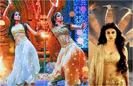 Naagin 3 , Mouni Roy, Surbhi Jyoti, Mouni Roy dancing on bean tune, surbhi jyoti in Naagin 3, Mouni Roy in Naagin 3 show, Mouni Roy show set shooting, mouni roy shooting for climax episode, climax episode of Naagin 3, Naagin 3 Shooting, watch video of Mouni Roy, entertainment news, bollywood news, television news