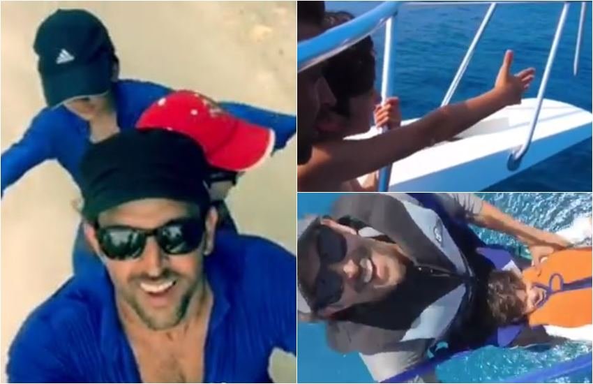 बेटों संग मालदीव्स छुट्टियां मनाने पहुंचे ऋतिक रोशन