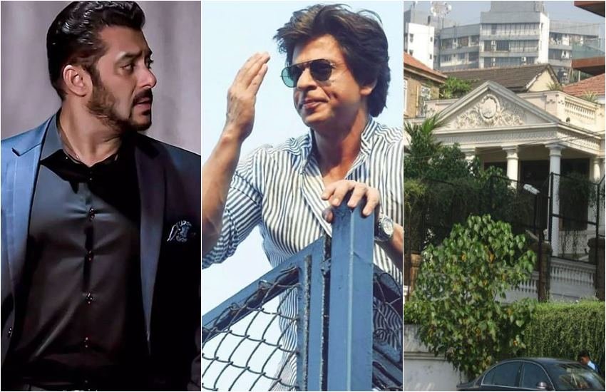 सलमान खान , शाहरुख खान दूसरी तरफ शाहरुक का घर मन्नत
