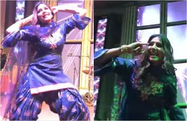 Sapna Choudhary, Sapna Choudhary dancing in Popular haryanvi song, sapna choudhary dancing in haryane me laggu karvavegi kaanun talibaan ka, sapna choudhary bold dance steps, Sapna Choudhary dance video, sapna choudhary in haryanvi dance video, sapna chuodhary latest dance video, entertainment news bollywood news, television news,