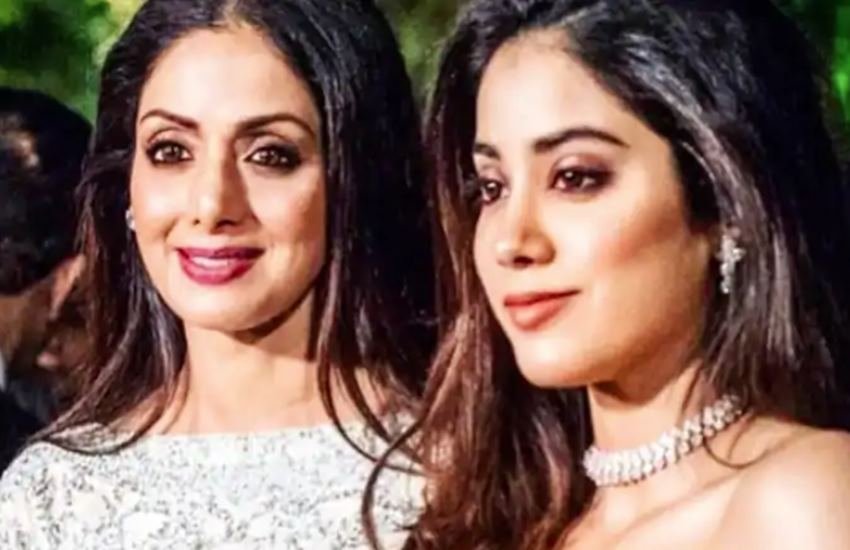 श्रीदेवी बेटी जाह्नवी कपूर के साथ