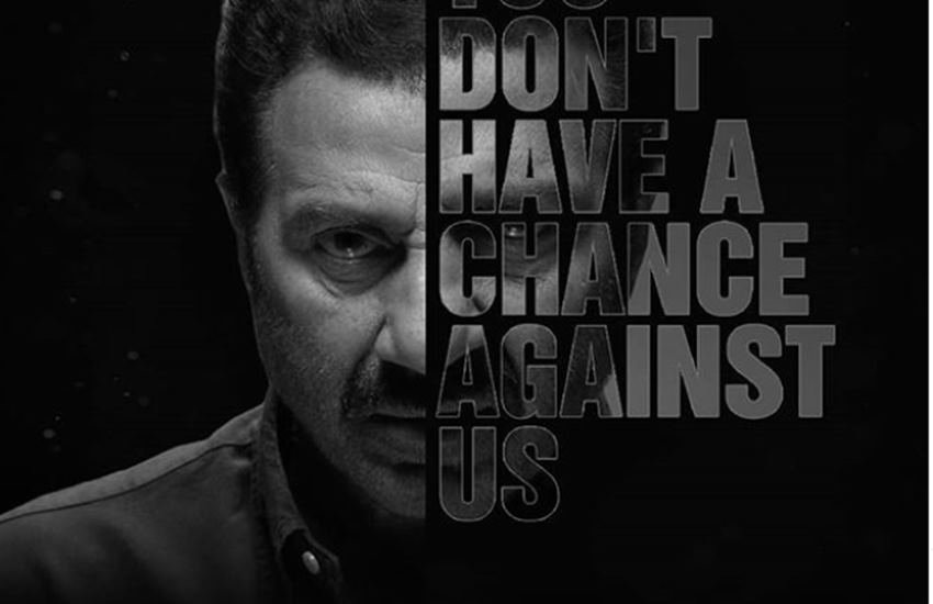 फिल्म ब्लैंक के पोस्टर में सनी देओल