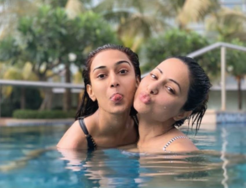 Hina Khan, Pooja Banerjee, Erica Fernandez, Erica Fernandez enjoying underwater, Erica Fernandez hot pictures, Erica Fernandez, hina khan and Erica Fernandez, pictures of Erica Fernandez, Kasautii Zindagii Kay actresses in swimming pool, Erica Fernandez doing fun, Erica Fernandez and hina khan having fun together, entertainment news, bollywood news, television news, entertainment news,