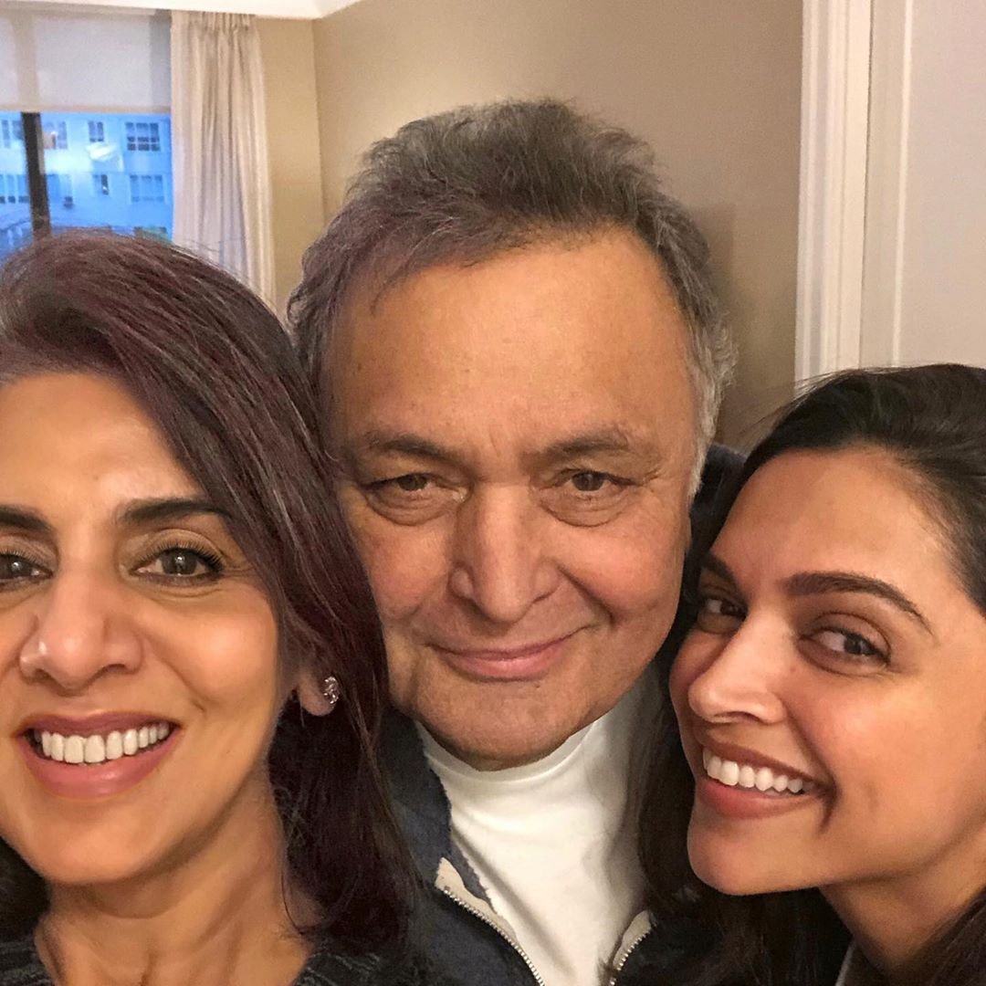 deepika padukone meets rishi kapoor, neetu kapoor instagram, deepika meets rishi neetu in nyc, rishi kapoor cancer free, rishi kapoor in nyc, deepika padukone met gala, deepika padukone in nyc
