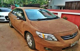 cow dung, car covered cow dung, cow dung to keep car cool, cow dung plaster for car, odd news, indian express, viral news, bizarre news, Viral, buzz, trend, trending, Social media, Facbook, Jansatta, Indian Express News, Jansatta online, Hindi News, latest hindi news, latest news in hindi, today hindi news, news in Hindi, news Hindi