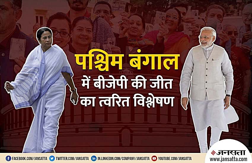 Election Results 2019 Modi vs Mamata : ममता के गढ़ में बीजेपी ने बदला सियासी समीकरण। फोटो सोर्स : नरेंद्र