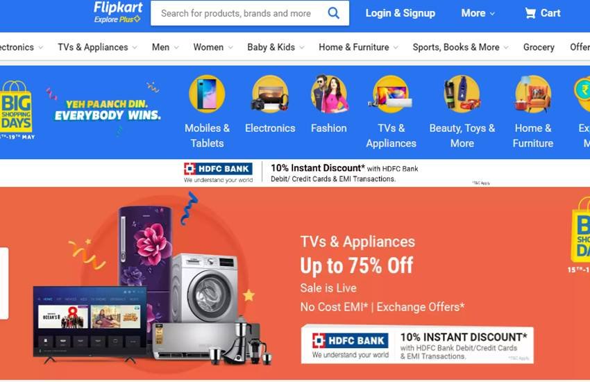 Flipkart Big Shopping Days Sale, Flipkart Big Shopping Days, Big Shopping Days Sale, Flipkart Sale, Flipkart, Smartphone, Electronics, Laptops, Camera, Crazy Deals, HDFC Bank Discount, Business News, Hindi News