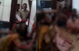 Gwalior Police, Stick, Woman, Small Babies, GRP Police, Police Man, Gwalior Railway Station, Gwalior, Madhya Pradesh, State News, Viral News, Trending News, Hindi News