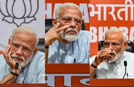 Loksabha Elections 2019, Narendra Modi, PM, BJP, First Press Conference, PC, Mann ki Baat, Amit Shah, BJP Headquarters, New Delhi, Face Reactions, Body Language, BJP PM, Photos, Photo Gallery, News Gallery, Political Gallery, Hindi News