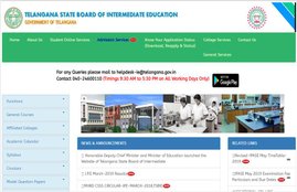 TS Telangana 12th Result, TS telangana result 2019