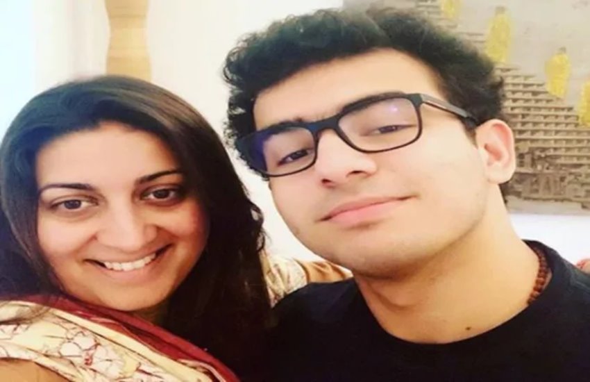 Smriti Irani expressed happiness over having her son ...