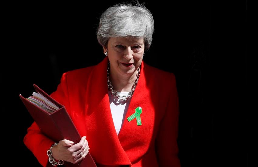 Theresa May Resigns, British Prime Minister Theresa May Resigns, British PM Theresa May Resigns, Theresa May, Conservative Party Leader, 10 Downing Street, London, Britian, UK, International News, Hindi News