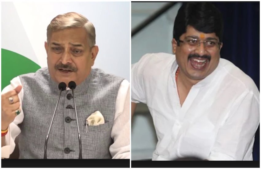 कांग्रेस नेता प्रमोद तिवारी और कुंडा विधायक राजा भैया 
फोटो सोर्स- इंडियन एक्सप्रेस 