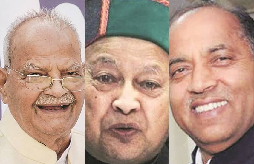पंडित सुखराम, वीरभद्र सिंह और जय राम ठाकुर