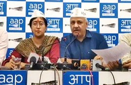 AAP,Atishi Marlena, AAP, Gautam Gambhir