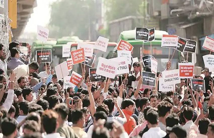 Delhi news, Muslim community, protest in Basai Dara Pur, business murder in delhi, Uttam Nagar, Tyagi community, Mahapanchyat, Hindi news, news in Hindi, latest news, today news in Hindi Delhi news, Muslim community, protest in Basai Dara Pur, business murder in delhi, Uttam Nagar, Tyagi community, Mahapanchyat, Hindi news, news in Hindi, latest news, today news in Hindi