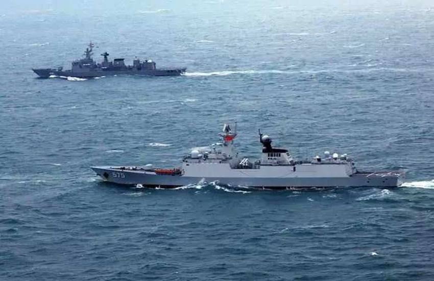 चीन की नौसेना में शामिल हुये दो नये निर्देशित मिसाइल विध्वंसक पोत (Photo- Chinese navy twitter)