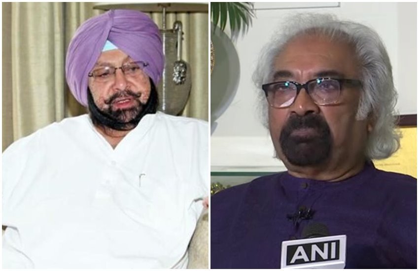 सैम पित्रोदा और पंजाब सीएम कैप्टन अमरिंदर सिंह 
फोटो सोर्स- इंडियन एक्सप्रेस 