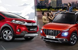 Hyundai Venue vs Honda WRV comparison, Hyundai Venue vs Honda WRV which one is best, Hyundai Venue vs Honda WRV price, Hyundai Venue vs Honda WRV features, Hyundai Venue vs Honda WRV mileage