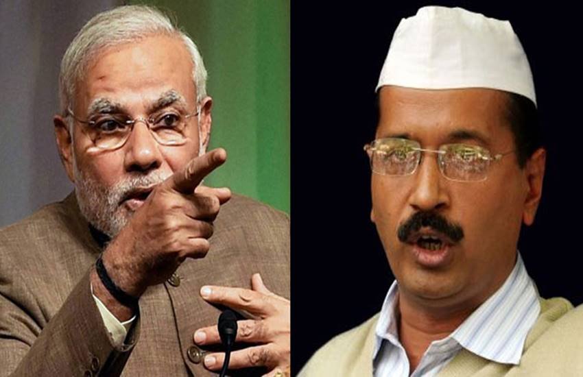 पीएम नरेन्द्र मोदी और अरविंद केजरीवाल, फोटो सोर्स- इंडियन एक्सप्रेस