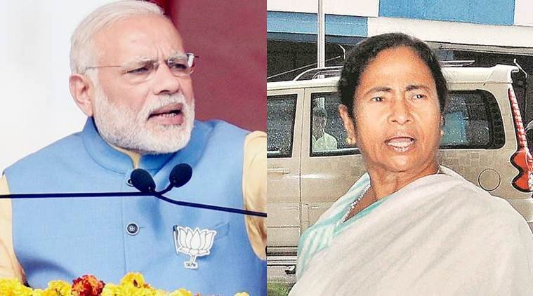 ममता पर मोदी का हमला।  ममता पर मोदी का हमला।