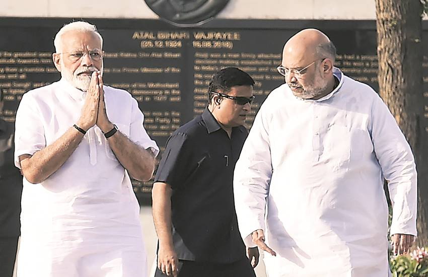 प्रधानमंत्री नरेंद्र मोदी और भाजपा अध्यक्ष अमित शाह।
