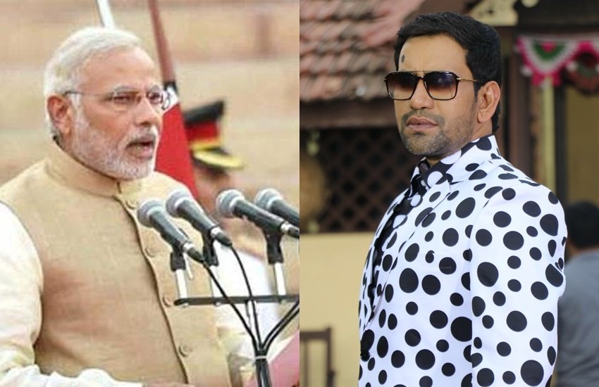 पीएम नरेंद्र मोदी और भोजपुरी एक्टर दिनेश लाल यादव। (फोटो सोर्स- सोशल मीडिया)