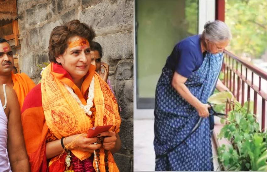 Kamal Nath, Priyanka Gandhi Vadra, Madhya Pradesh, Priyanka Gandhi prayers in Mahakaleshwar temple, Mahakaleshwar temple priyanka gandhi, sheila dixit, atishi marlena, gautam gamdbhir