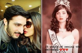 Sushmita Sen completes 25 years of Miss Universe title, Sushmita Sen pics, sushmita sen miss universe title, rohman shawl