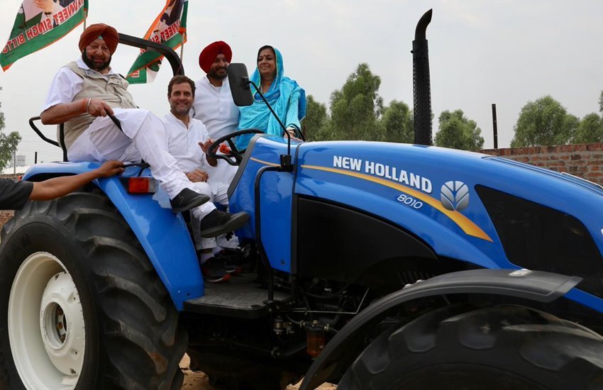पंजाब में ट्रैक्टर चलाते हुए राहुल गांधी
फोटो सोर्स- एएनआई 