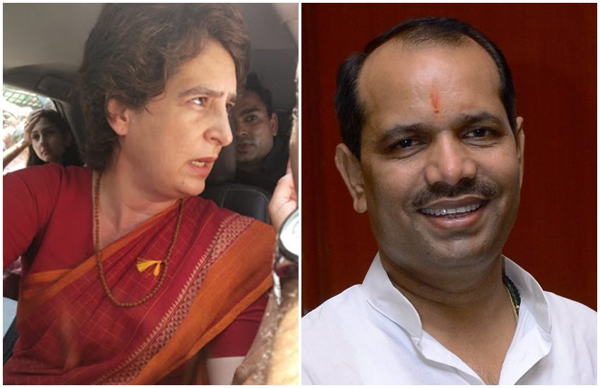 प्रियंका गांधी और रायबरेली से कांग्रेस विधायक राकेश सिंह 
फोटो सोर्स- स्थानीय