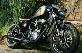 Royal Enfield Thunderbird 350 Modified, Royal Enfield modified into harley davidson, modified royal enfield bullet, how to modified royal enfield, cheapest royal enfied modification