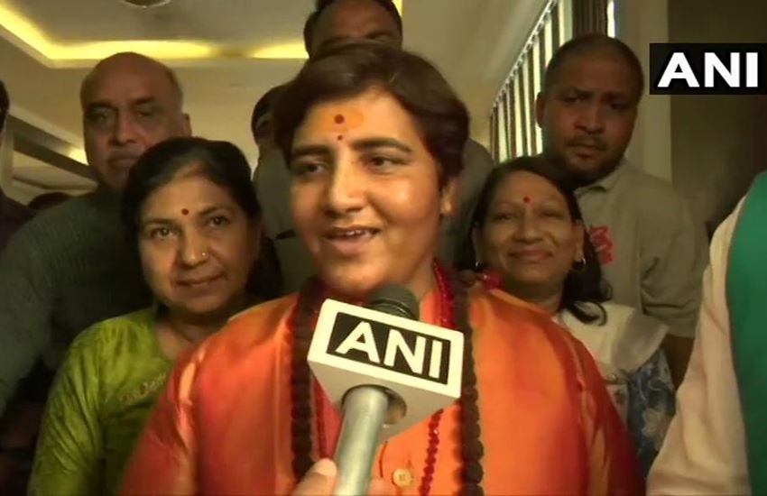 भोपाल लोकसभा सीट से बीजेपी प्रत्याशी साध्वी प्रज्ञा सिंह ठाकुर। फोटो सोर्स : एएनआई