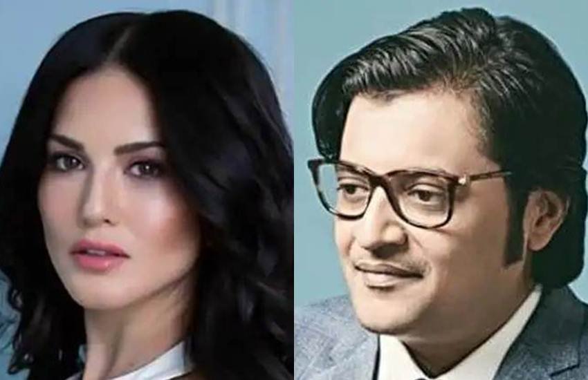 sunny leone arnab goswami