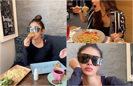 Mouni Roy, Mouni Roy getting comments on her diet, Mouni Roy eating junk food , Mouni Roy eating burger, Mouni Roy eating spiedies, fans reacting on Mouni Roy Junk Food, entertainment news, Fitness Freak Mouni Roy, bollywood news, television news