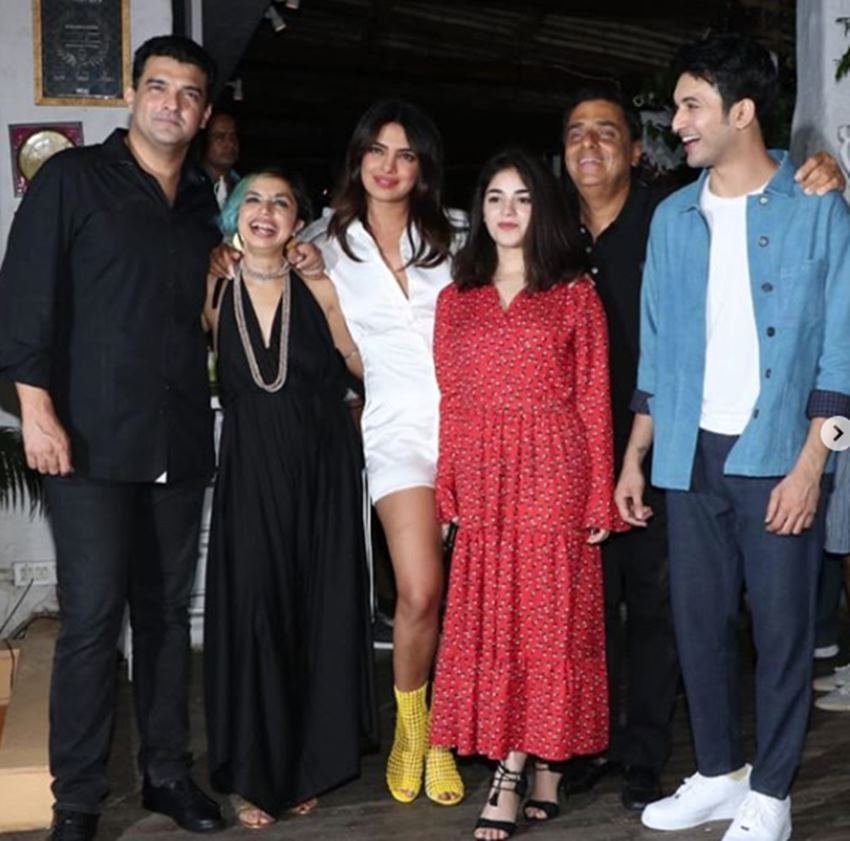The Sky Is Pink, The Sky Is Pink shooting is wrap up, Priyanka Chopra In The sky is pink, Priyanka chopra and zaira wasim partying harder, priyanka chopra and zaira waseem having fun in party, priyanka get hurt in knees, entertainment news, bollywood news, television news