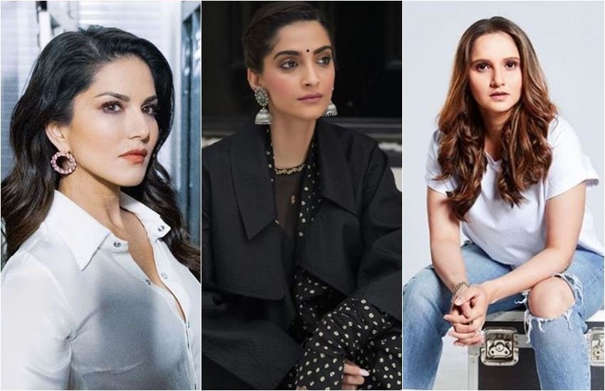 सनी लियोनी, सोनम कपूर और सानिया मिर्जा