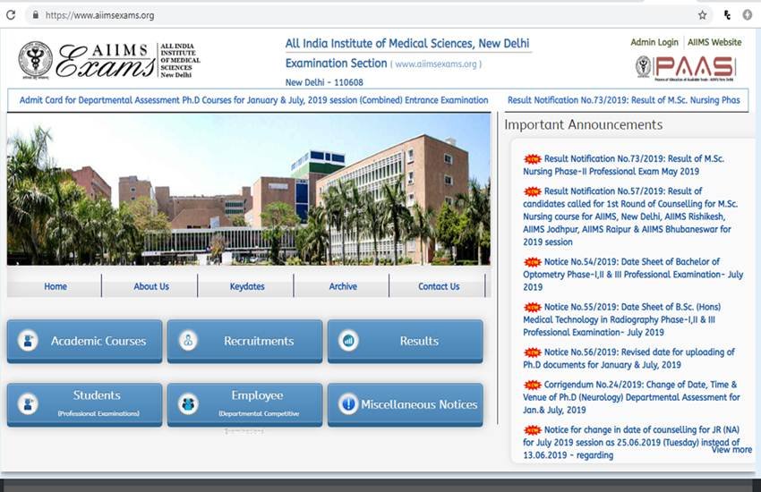 aiims mbbs result, aiims mbbs, aiims mbbs result 2019, mbbs result 2019, aiimsexams.org, mbbs.aiimsexams.org, aiims mbbs delhi, aiims delhi, aiims mbbs result download, aiims mbbs result 2019 download, aiims mbbs result 2019 link, aiims mbbs result 2019 rank card, aiims mbbs result 2019 cut off, aiims mbbs result 2019 scorecard