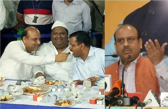इफ्तार पार्टी में कल विजेंद्र गुप्ता ने CM अरविंद केजरीवाल को खिलाया खजूर, आज ठोंक दिया मानहानि का केस
