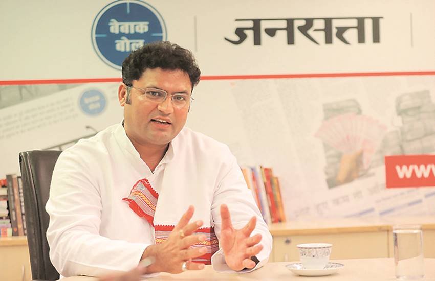 बारादरी की बैठक में अशोक तंवर। सभी फोटो : आरुष चोपड़ा