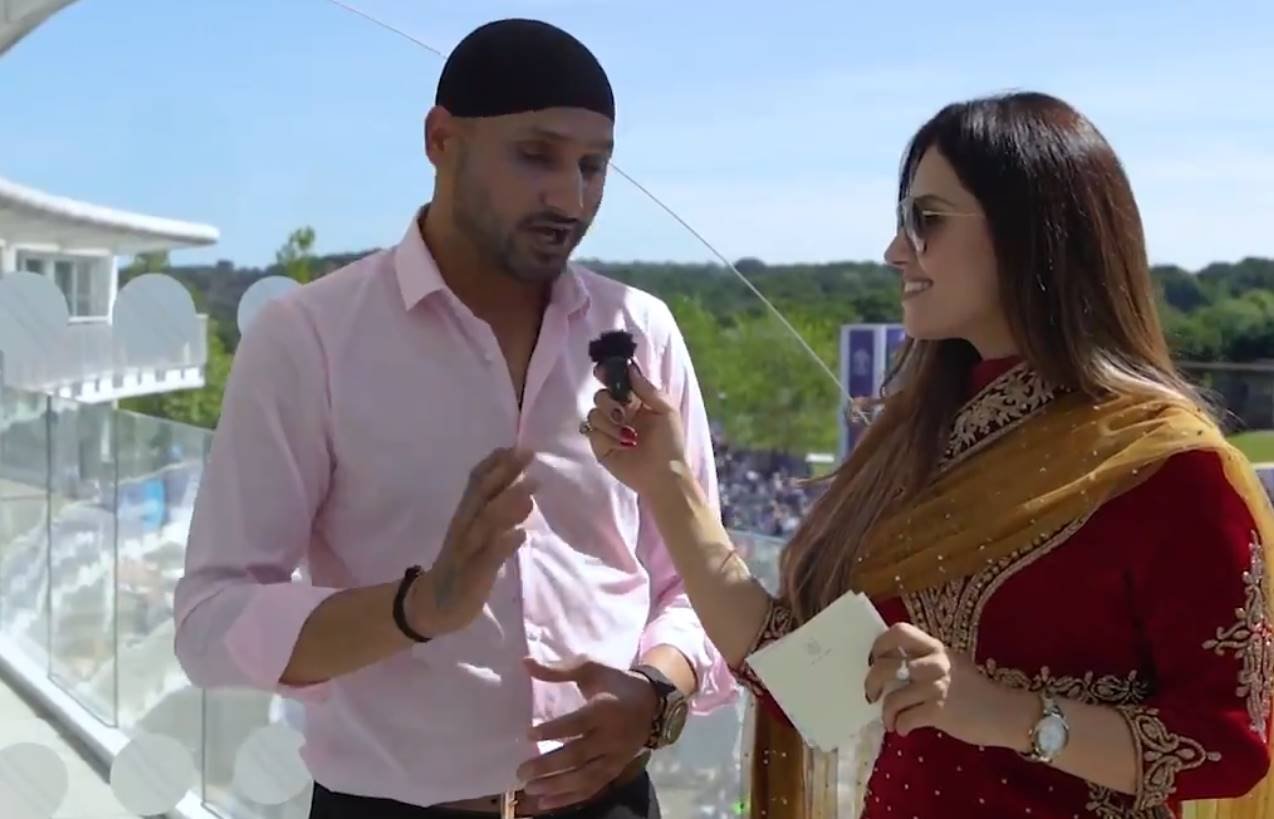 Icc, cricket world cup, harbhajan singh, afghan tv anchor, afghan tv presenter, diva patang, diva patang, ind vs afg
