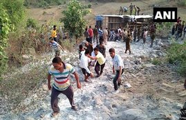 bus fell in gorge