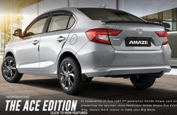 Honda Amaze ने मचाई धूम! महज 13 महीनों में बिक गई 1 लाख यूनिट्स, कंपनी ने लांच किया नया Ace एडिशन