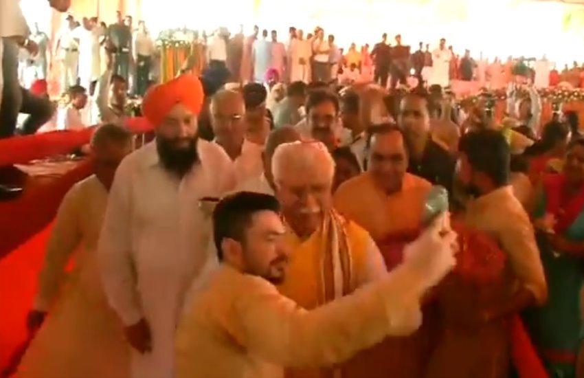 हरियाणा के सीएम मनोहर लाल खट्टर
फोटो सोर्स- एएनआई 