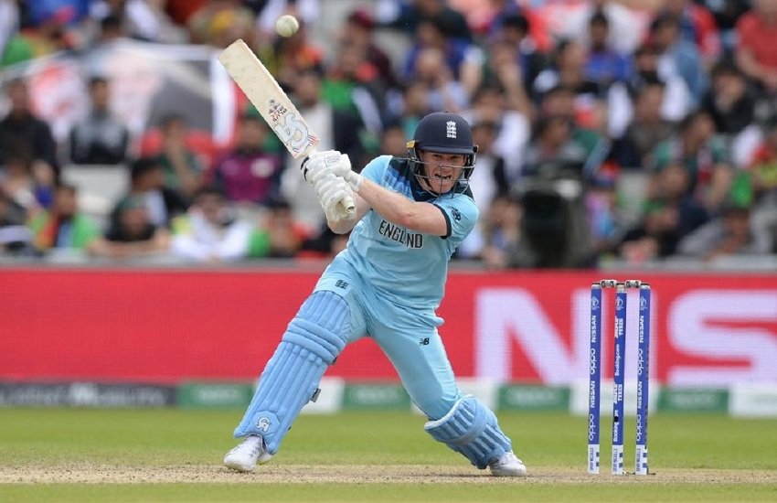 World cup 2019: इयोन मोर्गन ने एक पारी में जड़े 17 छक्के। (ICC/twitter)