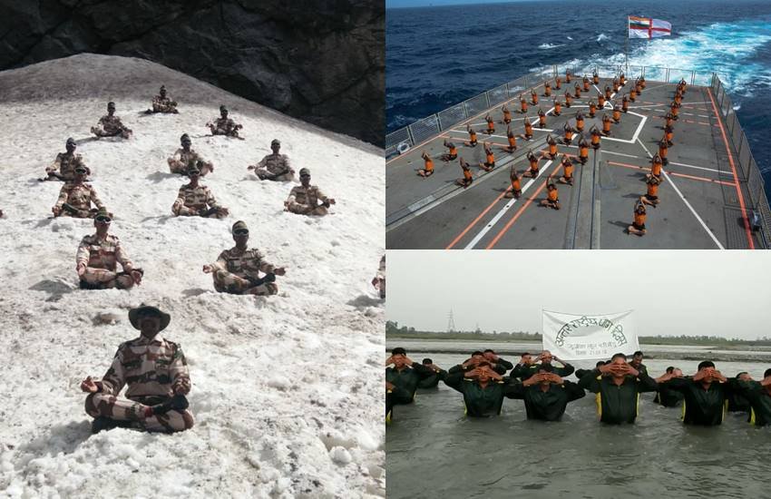 indian Navy yoga, Navy jawan yoga. ITBP yoga, Narendra Modi, international yoga day, international yoga day 2019, world yoga day, yoga day 2019 india, june 21 yoga day, yoga day india