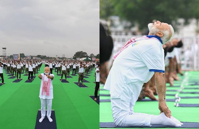 International yoga day: चालीस मिनट में 40 हजार लोगों के साथ PM मोदी ने किए 24 योगासन, बच्चे से लेकर बुजुर्ग तक रह गए हैरान