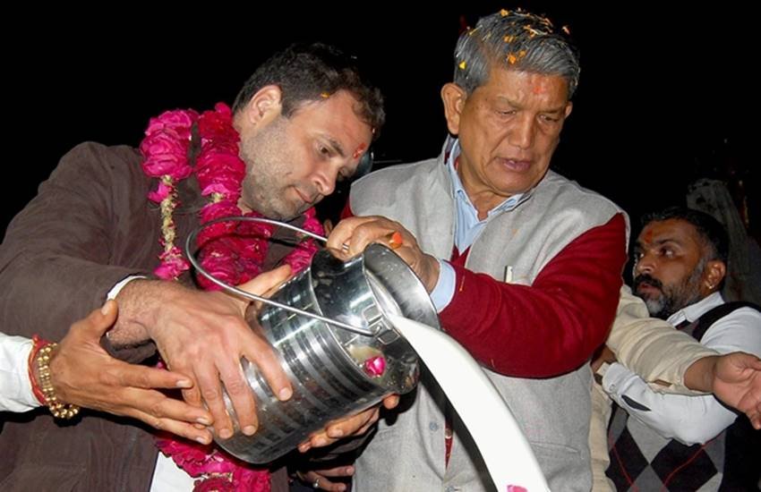rahul gandhi and harish rawat